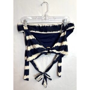 Ralph Lauren Blue/White Tie Dye Bikini Bathing Suit Set Size Top 16 Bottoms 10